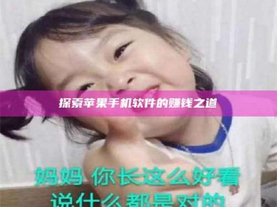 醴陵探索苹果手机软件的赚钱之道