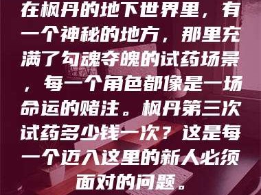 醴陵在枫丹的地下世界里，有一个神秘的地方，那里充满了勾魂夺魄的试药场景，每一个角色都像是一场命运的赌注。枫丹第三次试药多少钱一次？这是每一个迈入这里的新人必须面对的问题。