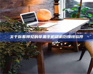 醴陵关于你看得见的苹果手机刷机后赚钱软件 第1张