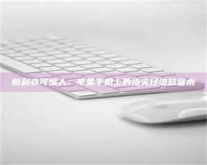 醴陵微利亦可惊人：苹果手机上的指尖经济致富术 第1张