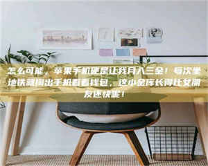 醴陵怎么可能，苹果手机硬是让我月入三金！每次坐地铁就掏出手机看看钱包，这小金库长得比女朋友还快呢！ 第1张