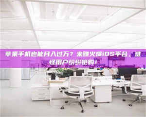 醴陵苹果手机也能月入过万？米赚火爆iOS平台，难怪用户纷纷抢购！ 第1张